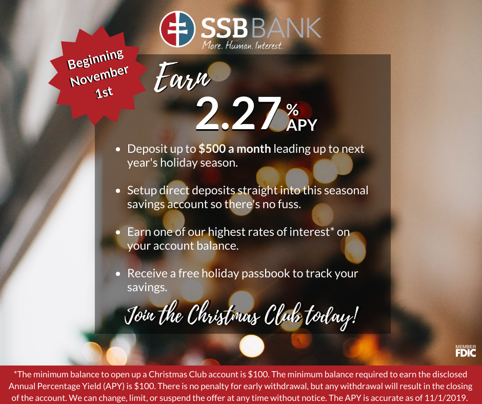 Christmas Club Bank Account